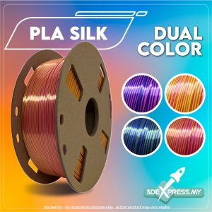 PLA SILK DUAL-COLOUR (CO-EXTRUSION) FILAMENT 1KG (Extreme Series)